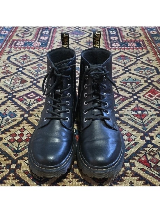 Dr. Martens Shoes - Doc Martens Luana 7 Eyelet Black Lace Up Boots AW004 US L 10 EUC